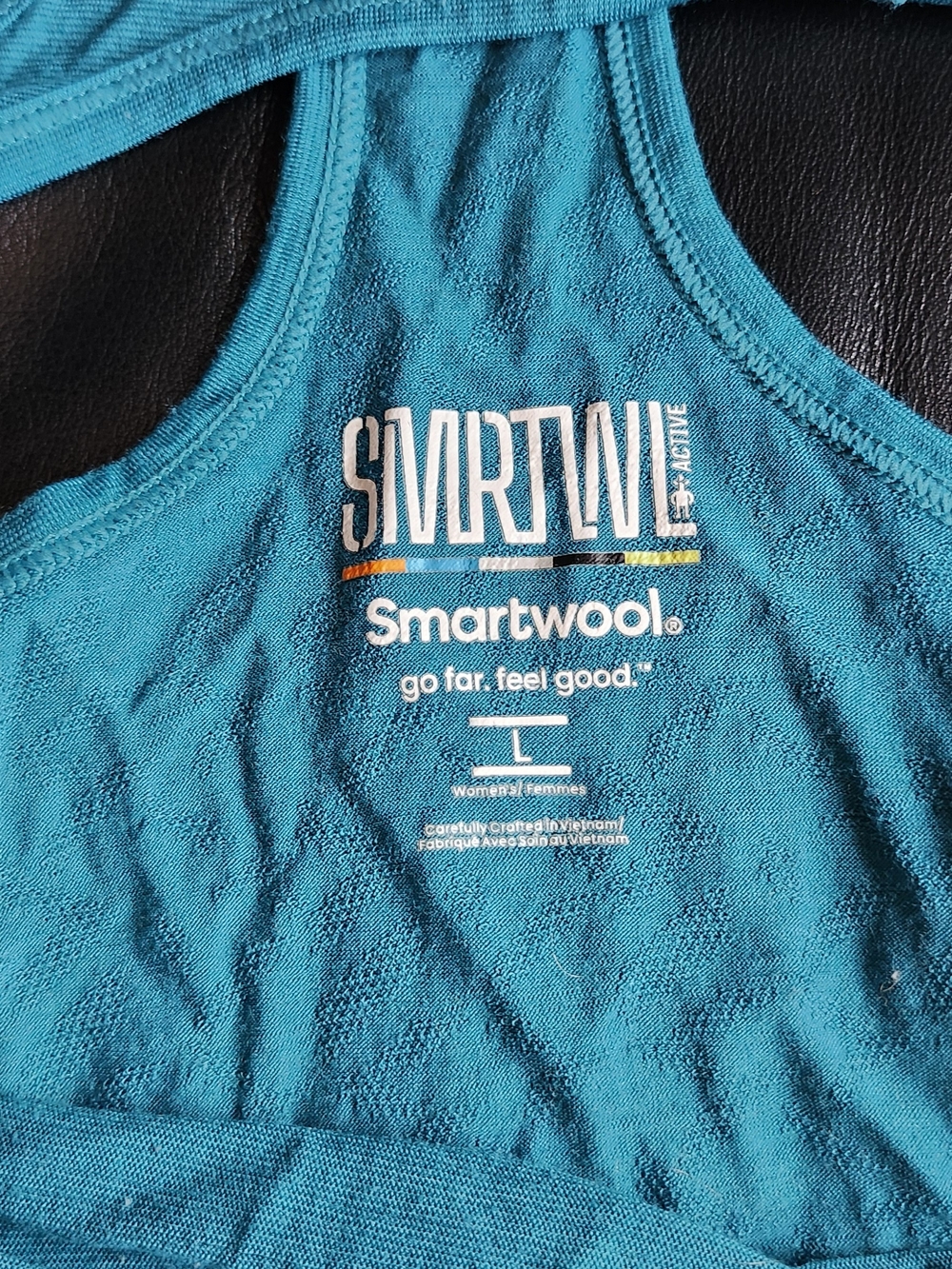 Smartwool Teal Racerback Tank Top - Picture 2 of 3